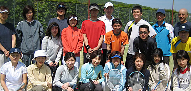 スターテニススクール熊本の生徒達